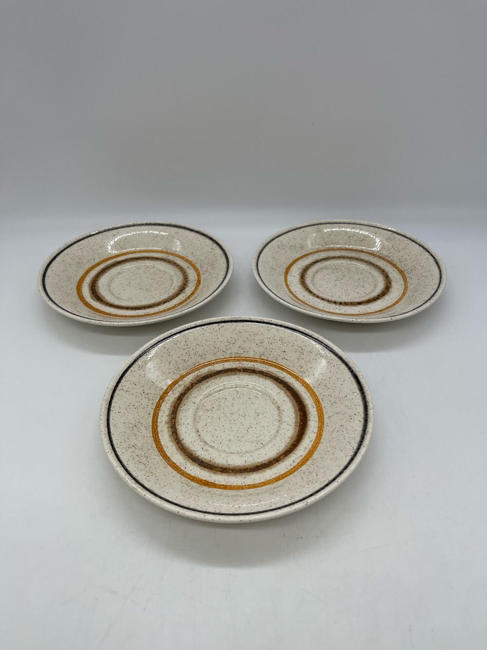 Shannon Aran Stone Santos Set of 3 Saucers Made in Ireland